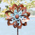 Cyan Oasis-Wind Spinner-Bauhinia Wind Spinner Bronze and Blue