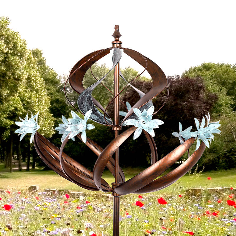 Cyan Oasis-Wind Spinner-PRE-SALE 3D Three-dimensional Mosaic Wind Spinner ( ARRIVE BY FEB, 28TH )