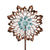 Cyan Oasis-Wind Spinner-Classic Two Sides of Garden Flower Wind Spinner