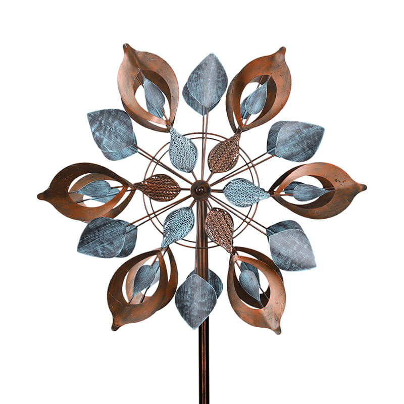 Cyan Oasis-Wind Spinner-Classical Double-sided Flower Wind Spinner