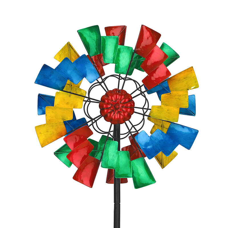 Cyan Oasis-Wind Spinner-Colorful Board Wind Spinner