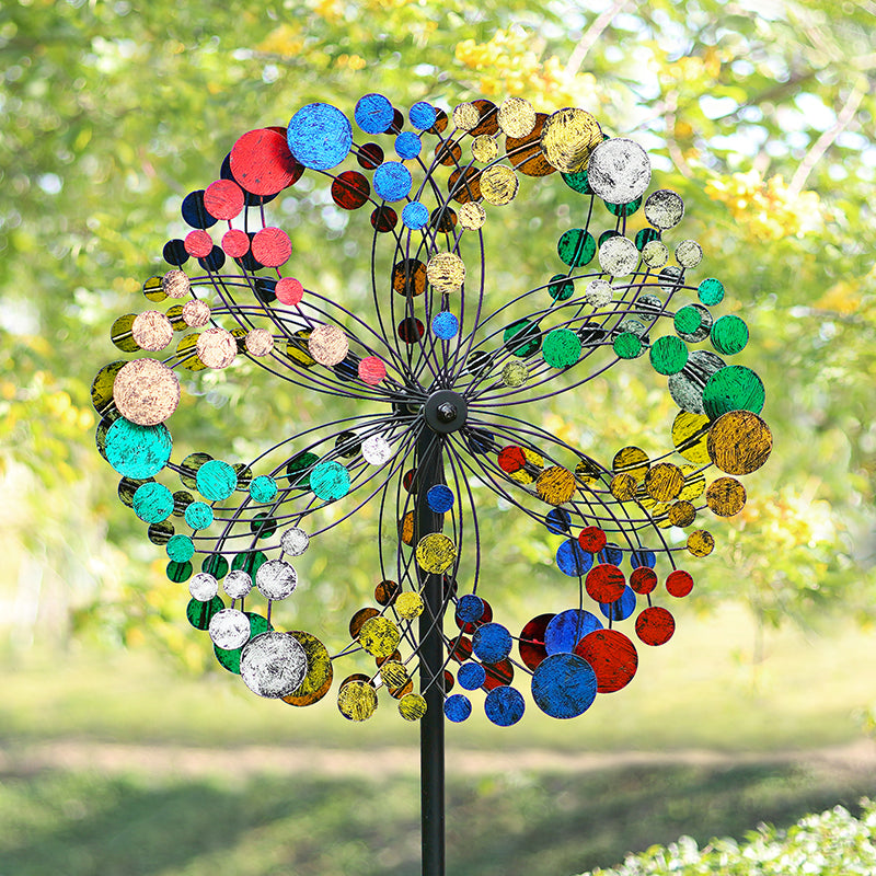 Cyan Oasis-Wind Spinner-Multi-color Kaleidoscope Wind Spinner